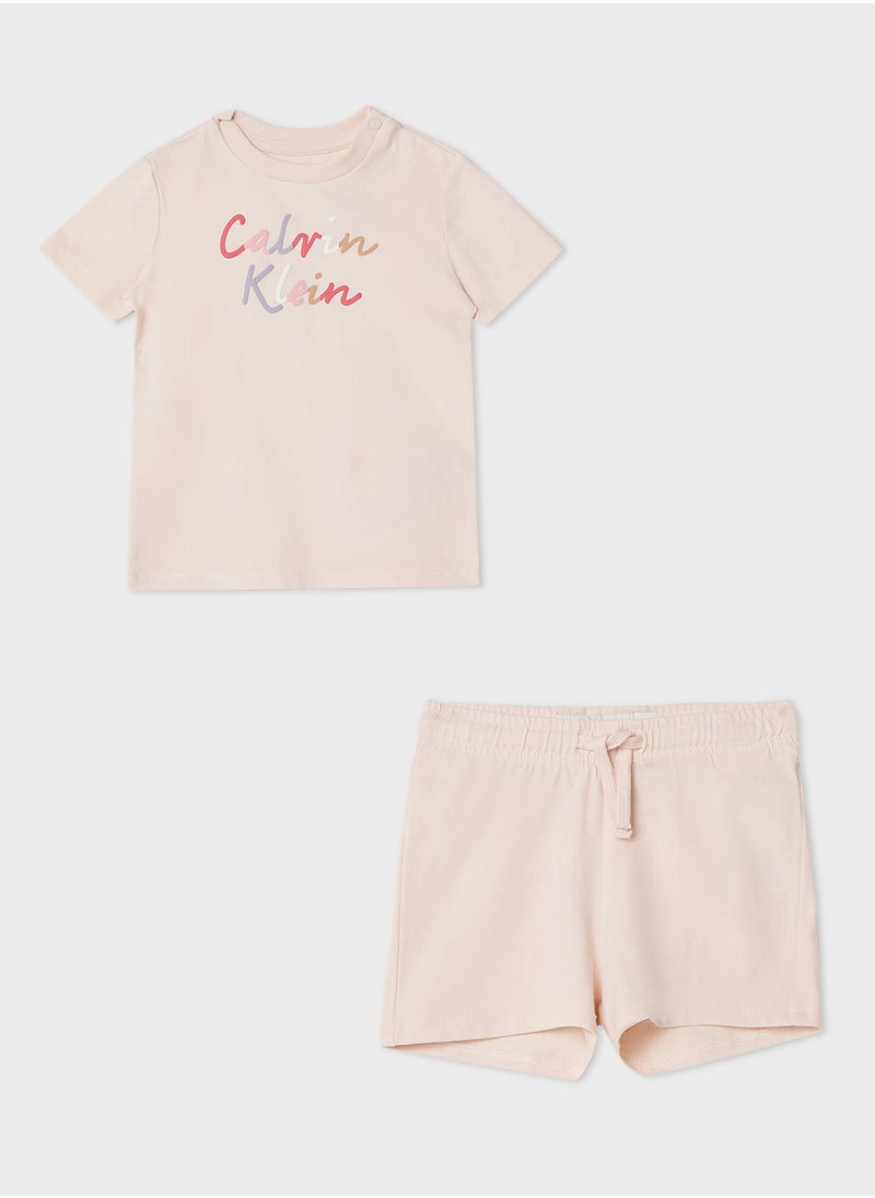 Calvin Klein Jeans Kids Logo T-Shirt & Shorts Set  - Image 1