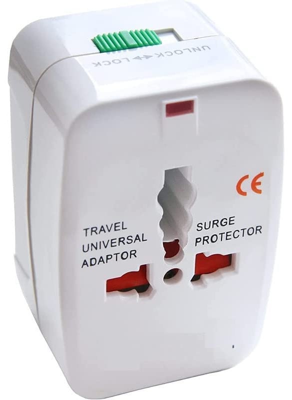 Bella Faccia Bella Faccia Universal Travel Adapter with Build in Charger Dual USB Ports with 125V 6A250V Power Converters Wall Charger AC Power Plug Adapter with Dual USB Charging Ports for USA EU UK AUS  - Image 1