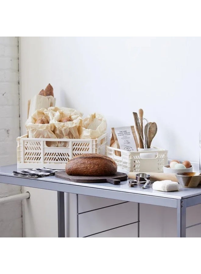 3 Sprouts - Modern Folding Crate - Large - Cream - Image 3