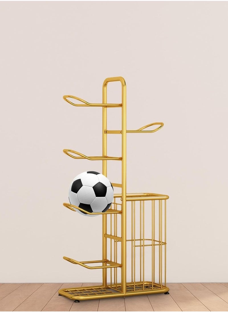 DubaiGallery - Exercise Ball Storage Stand Up Ball Rack Basketball Rack for Basketballs Wall Balls Medicine Balls and Slam Balls Stability Balls and More - Image 1