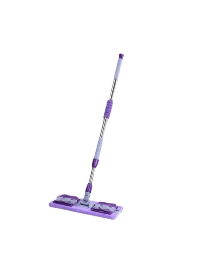 Rectangular Parquet Mop with 360° Rotating Stainless Steel Handle + Extra Mop Cloth - Image 1