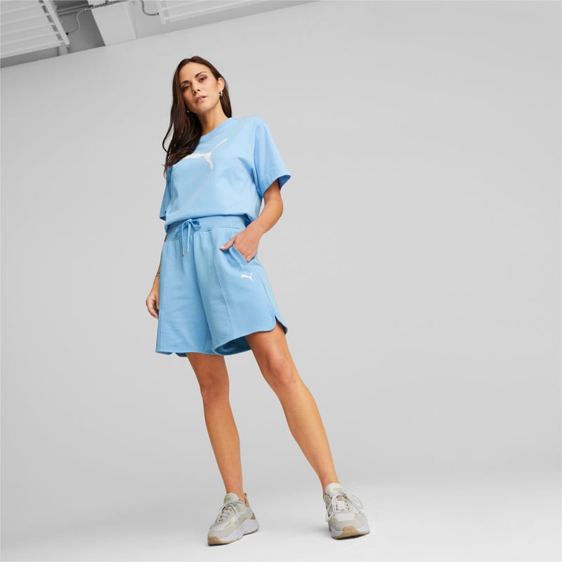 PUMA HER Womens Blue Shorts - Image 4