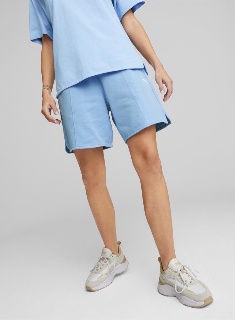 PUMA HER Womens Blue Shorts - Image 1