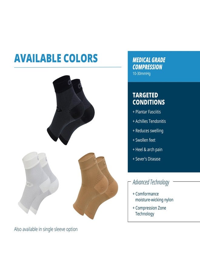 OS1st FS6 Plantar Fasciitis Foot Sleeves (One Pair) for Plantar Fasciitis Pain, Heel and Arch Pain, and Arch Support - Image 4