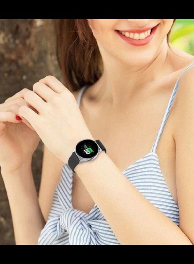 CATANES Samsung Galaxy Watch 4 / 4 Classic / Galaxy Watch 3 / Active / Active 2 Stainless Steel Milanese Loop Mesh Replacement Band 20mm Black - Image 3