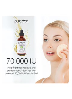 PURA D'OR 4 Oz ORGANIC Vitamin E Oil Blend 70,000 IU - 100% Natural Hexane Free, Sweet Almond, Apricot, Jojoba, Argan, Rosehip, Sunflower & Avocado Bath Oil For Scars, Skin, Face & Full Body - pzsku/ZAA4C0BC37ABC013907FEZ/45/_/1724642514/03c9e9d2-ffe6-4b28-a478-489ffdc49278