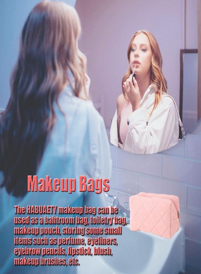 HABUAETY Makeup Bag Small Cosmetic Bags for Purse Women Girls Y2k Checkered Simple Make Up Pouch - Image 5