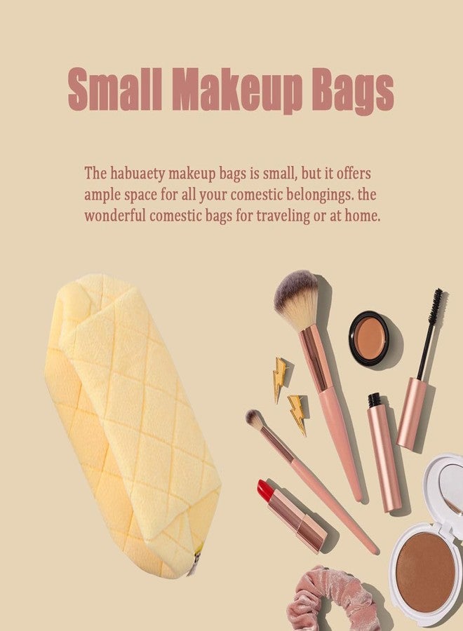 HABUAETY Makeup Bag Small Cosmetic Bags for Purse Women Girls Y2k Checkered Simple Make Up Pouch - Image 3