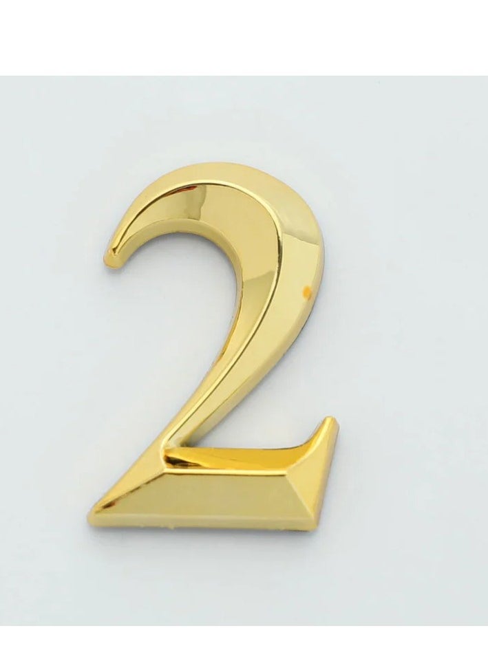 Generic Gate Digits 0 To 9 Plastic Number Tag Numeral Door Plaque House Drawer Sign Plating Home Office Sticker Address Door Label  - Image 5