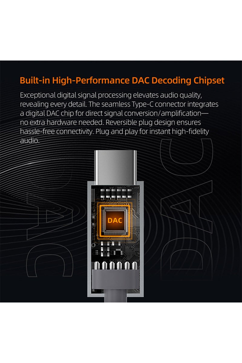 erorex 3.5MM With MIC KZ M2 Headphone Cord Dual Mic Silver Plated Cable TypeC/3.5MM Upgrade Cable Earphone - Image 4