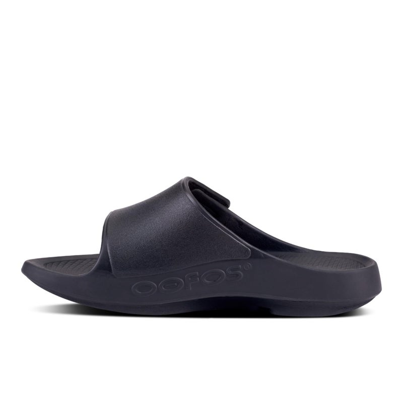 OOFOS OOahh Sport Flex Recovery Sandal, Black Matte - Womenâ€™s Size 15, Menâ€™s Size 13 - Image 5