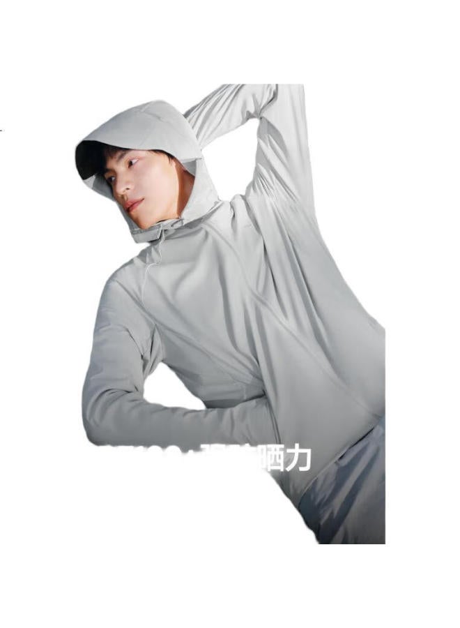 Beneunder Ice Silk Sun Protection Clothing Men'S Jacket Uv Protection Cool Breathable Outdoor Fishing Al106 Dark Blue Gray L - Image 3