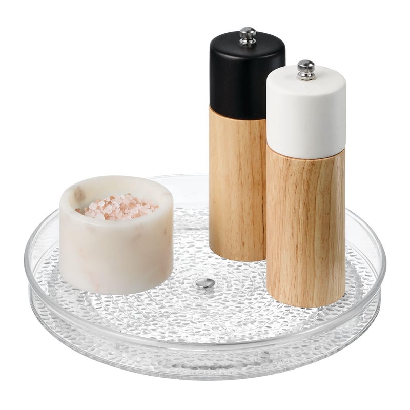 IDesign iDesign The Rain Collection Lazy Susan Turntable Organizer 9 x 9 x 15 Clear 