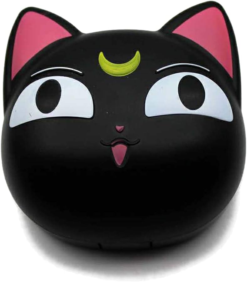 VIUJUH VIUJUH Anime Cute Cat Contact Lens Case Travel Box Container Care Kit Mirror Bottle  Tweezers Container Holder  - Image 1
