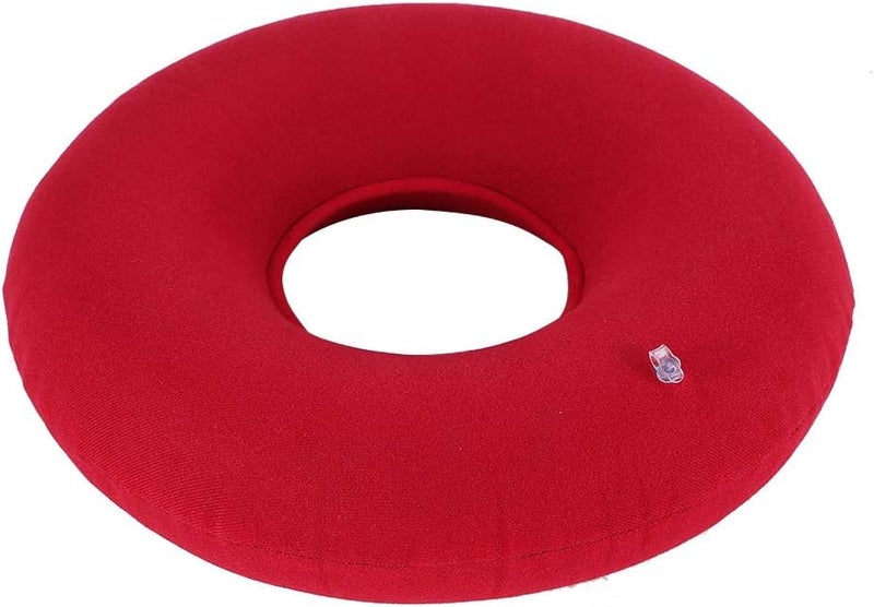 comfrt Inflatable Seat Cushion Pad, Office Chair Seat Cushion Back Pain Relief Pad with Pump for Office Chair, Car, Truck & Wheelchair, Red, Pack of 2 - Image 3