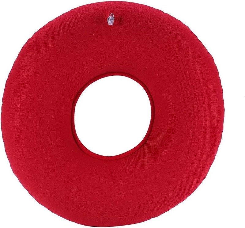 comfrt Inflatable Seat Cushion Pad, Office Chair Seat Cushion Back Pain Relief Pad with Pump for Office Chair, Car, Truck & Wheelchair, Red, Pack of 2 - Image 4
