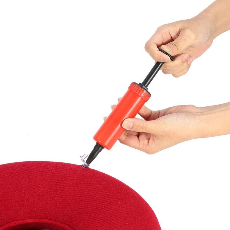 comfrt Inflatable Seat Cushion Pad, Office Chair Seat Cushion Back Pain Relief Pad with Pump for Office Chair, Car, Truck & Wheelchair, Red, Pack of 2 - Image 2