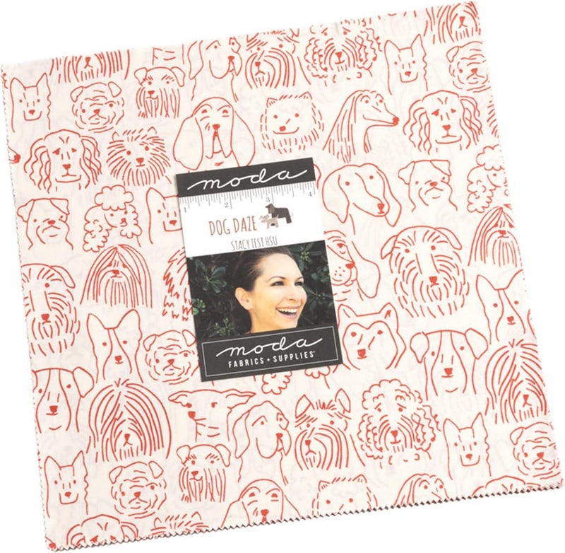 Moda Fabrics Stacy Iest HSU Dog Daze Layer Cake 42 10-inch Squares Moda Fabrics 20840LC - Image 1