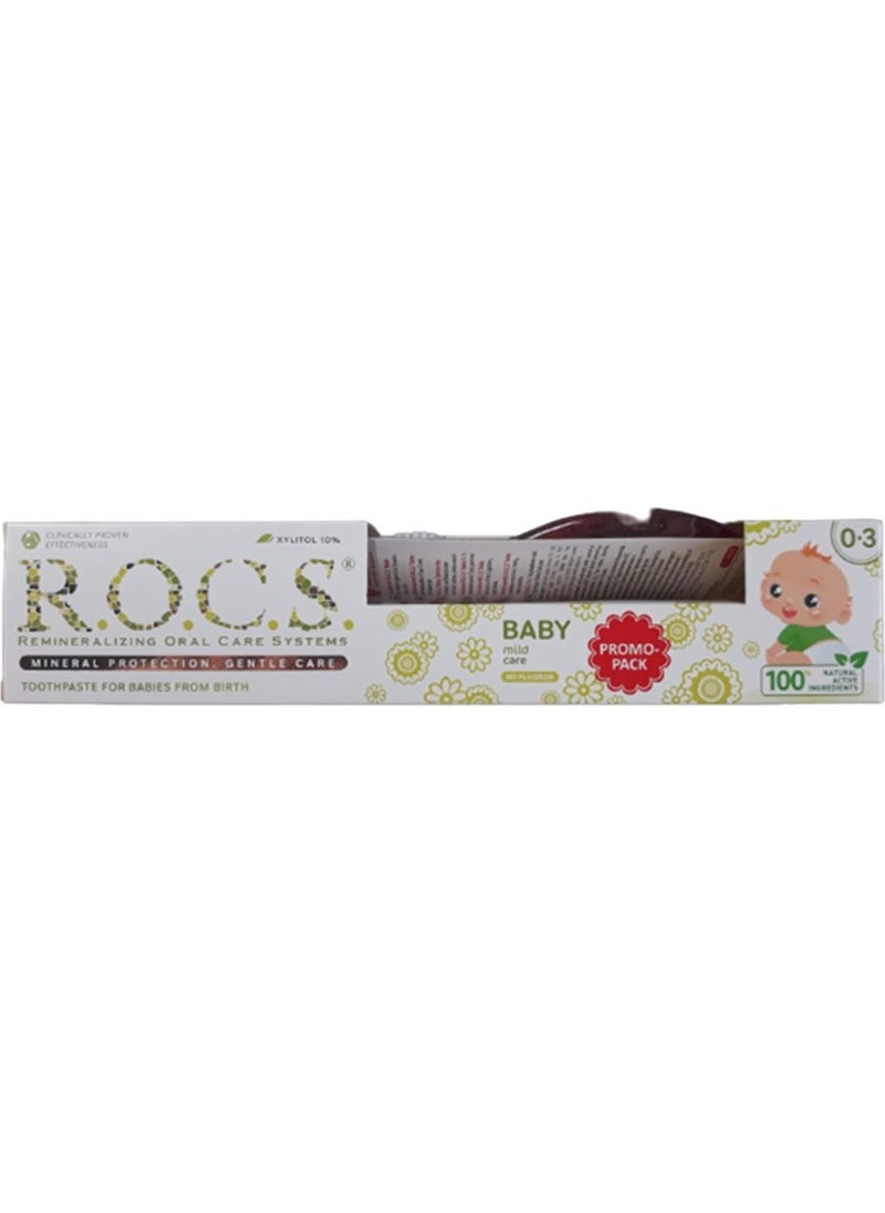 Rocs Toothpaste and Toothbrush Set 