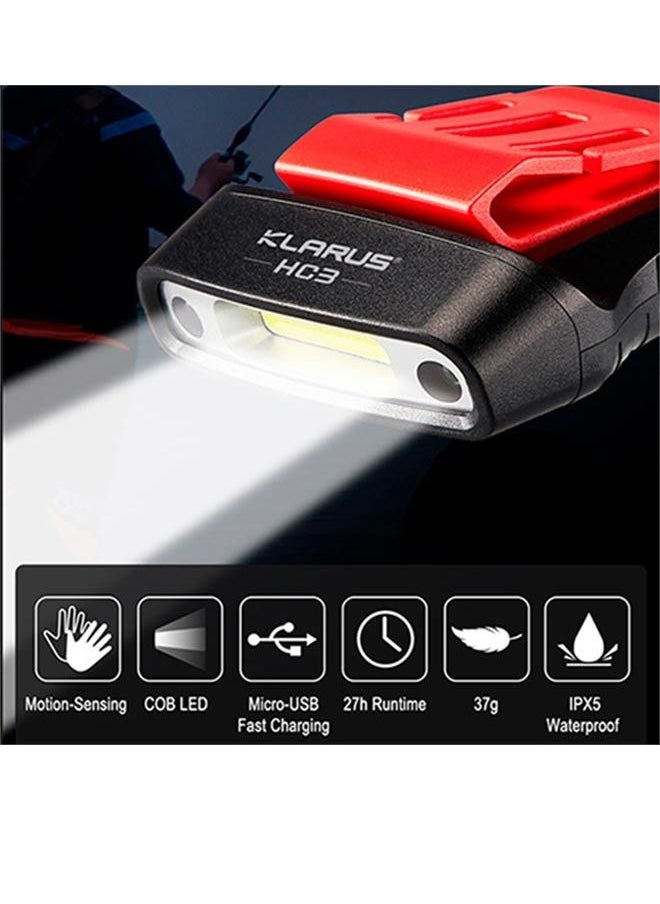 Klarus HC3 motion sense headlamp 100lm