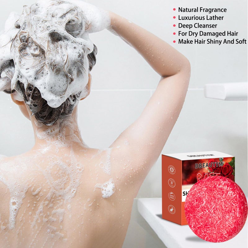 DBEAUTYM 8 Pack Shampoo Bar Gift Set,Natural Soap, Solid Dry Damaged Hair With Plant Essence Oil Helps Stop Loss and Promotes Healthy Growth, Travel Size Bulk Set - Image 4