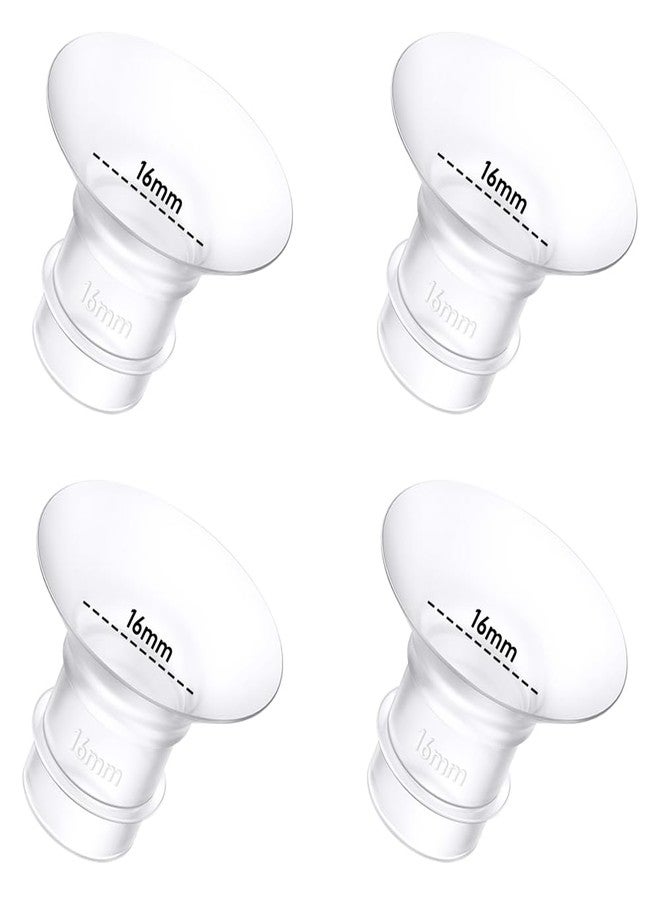 قطع من حواف مضخة الثدي مقاس 16 مم، متوافقة مع مضخات الثدي Momcozy/Spectra/Medela/eufy/Elvie/Lansinoh/Paruu P10، ومناسبة لمضخات Momcozy M5/M9/M6/V2 Pro/V2 pro/S12 Pro/eufy E10 S1 S1 Pro، حافة مقاس 24 مم - Image 1