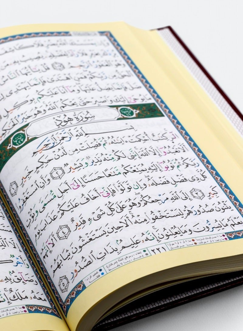 مصحف التجويد  رواية خلف عن حمزة من طريق الشاطبية قياس 17×24سم أسود - Image 5