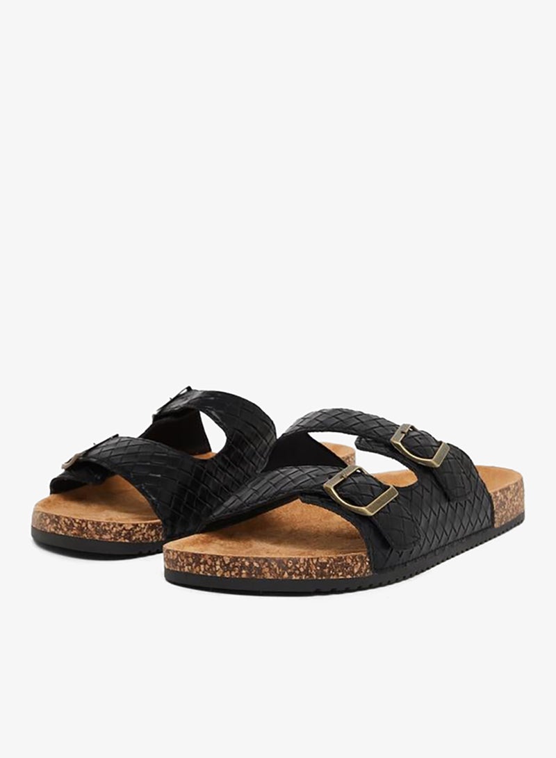 Styli Men Dual-Strap Buckle Detail Sandals - Image 2