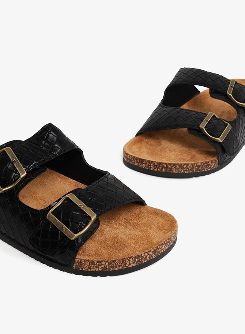 Styli Men Dual-Strap Buckle Detail Sandals - Image 3