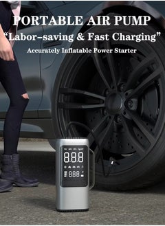 Mi VAZA Car Jump Starter - 9 in 1 Multi-function Car Tool - 12V -  Tire Inflator - Vacuum Cleaner - Blower - Power Bank - Air Compressor - Flashlight - SOS Alarm Light - Check Tire Pressure  - Image 4