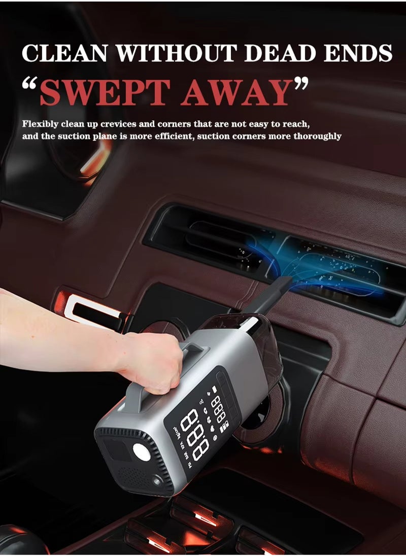 Mi VAZA - Car Jump Starter - 9 in 1 Multi-function Car Tool - 12V -  Tire Inflator - Vacuum Cleaner - Blower - Power Bank - Air Compressor - Flashlight - SOS Alarm Light - Check Tire Pressure - Image 1