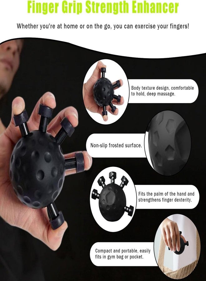 WEZOSHINET Hand Grip Strengthener,Ultimate Finger Exerciser Strength Trainer Exercise Ball Hand Strengthener Hand Balls Workout Equipment for Men & Women (Finger Exerciser) - Image 4