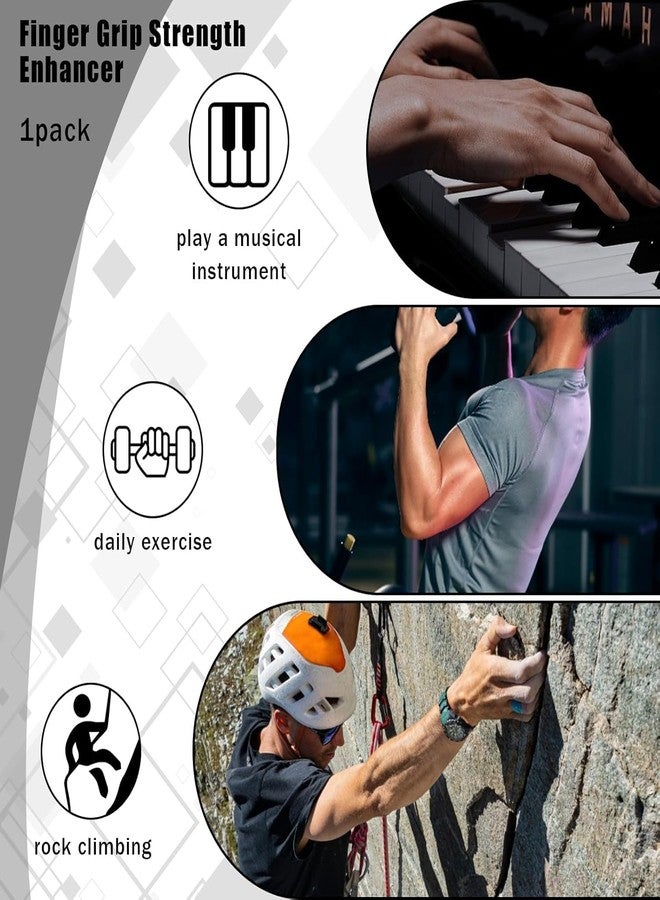 WEZOSHINET Hand Grip Strengthener,Ultimate Finger Exerciser Strength Trainer Exercise Ball Hand Strengthener Hand Balls Workout Equipment for Men & Women (Finger Exerciser) - Image 3
