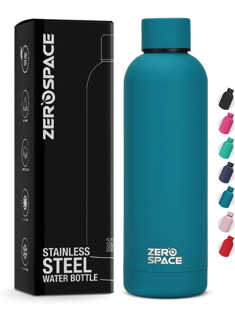 ZeroSpace Stainless Steel Water Bottle, 750ml Insulated Water Bottle for Kids School, Double Wall Water Thermos Flask for Hot & Cold Drinks, Sports Hot Water Bottle (Ocean Blue) - Image 1
