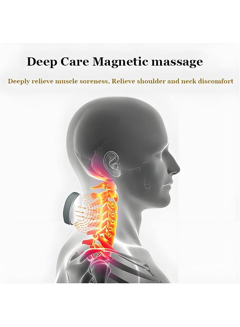 Bukela Neck Massager, Upgraded 4-Head Magic Pro 2.0 Neck Massage,with 6 Vibration Modes & 15 Intensity Levels,Promote Muscle Relaxation (White) - Image 4