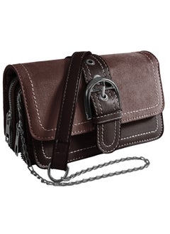 Generic Color-Block (405) Crossbody Bags for Women Leather Cross Body Purses Cute Designer Handbags Shoulder Bag Medium Size  - Image 1