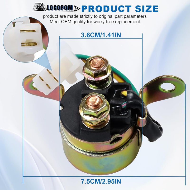 LOCOPOW Starter Solenoid Relay for Suzuki Motorcycles - Image 2