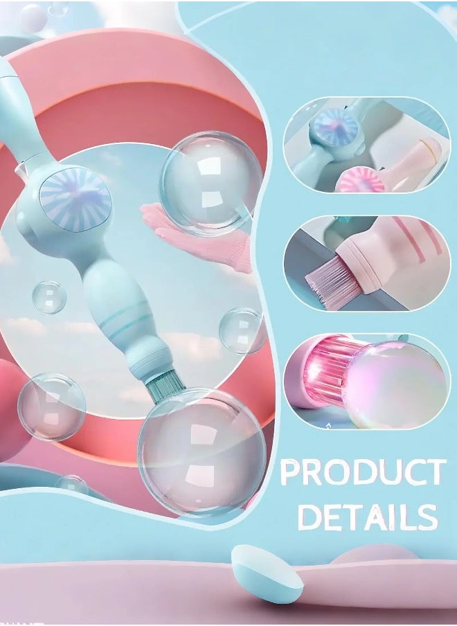 Paka Rabbit Colored Smoke Bubble Machine, Bubble Machine Elastic Bubble Mist Bubble Machine with elastic smoke effect, lightweight design, interactive bubbles, colored lights (blue)  - Image 2
