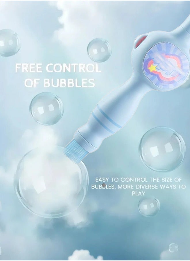 Paka Rabbit Colored Smoke Bubble Machine, Bubble Machine Elastic Bubble Mist Bubble Machine with elastic smoke effect, lightweight design, interactive bubbles, colored lights (blue)  - Image 3