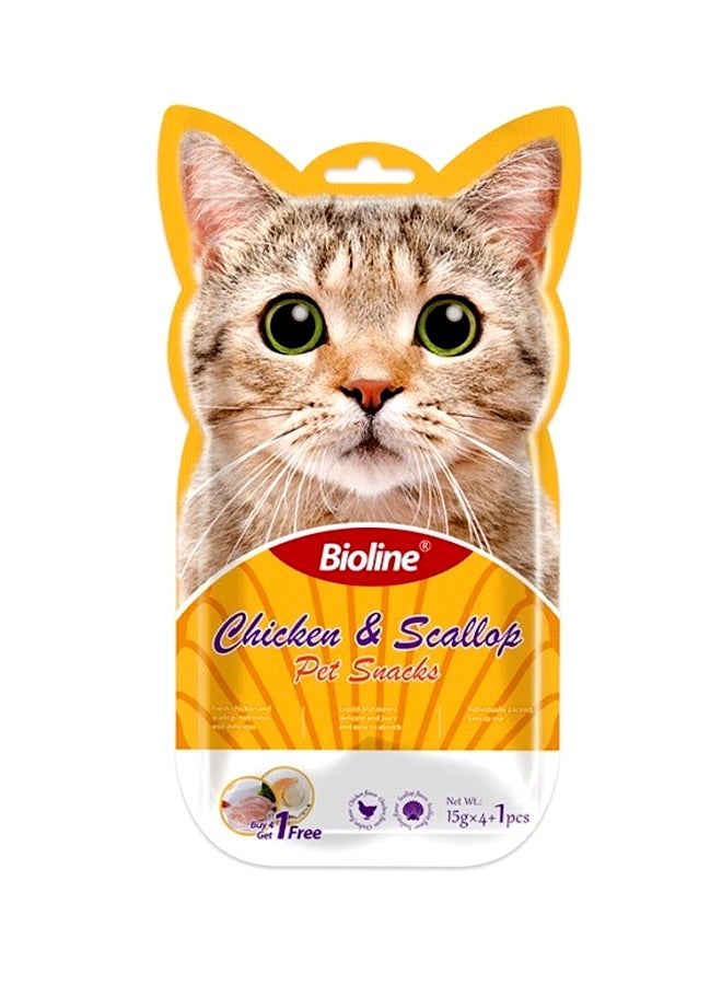 Bioline Cat Treats chicken and Scallop - 15 G