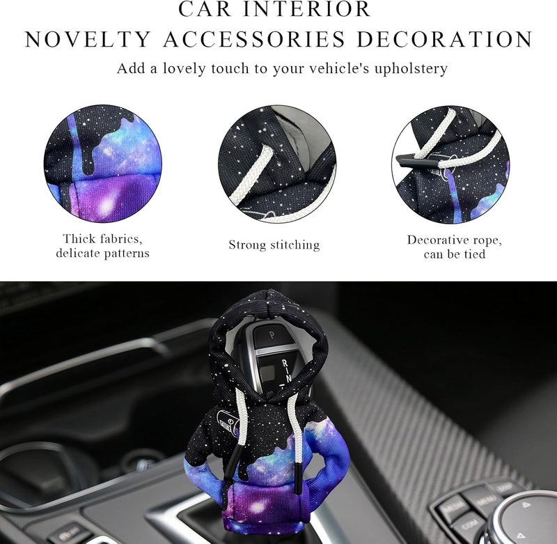 Yourkar Car Shift Knob Hoodie Cover - Starry Sky - Image 3