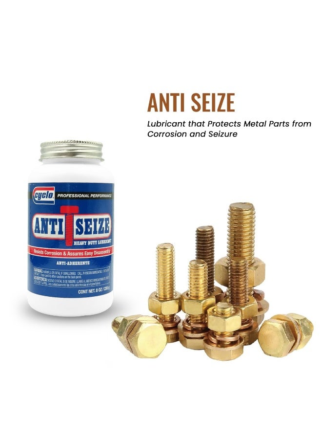 CYCLO Anti Seize Heavy Duty Lubricant 226g – High Temperature Anti Seize Compound Rust Protection Thread Lubricant for Bolts Nuts Automotive Industrial Use - Image 5