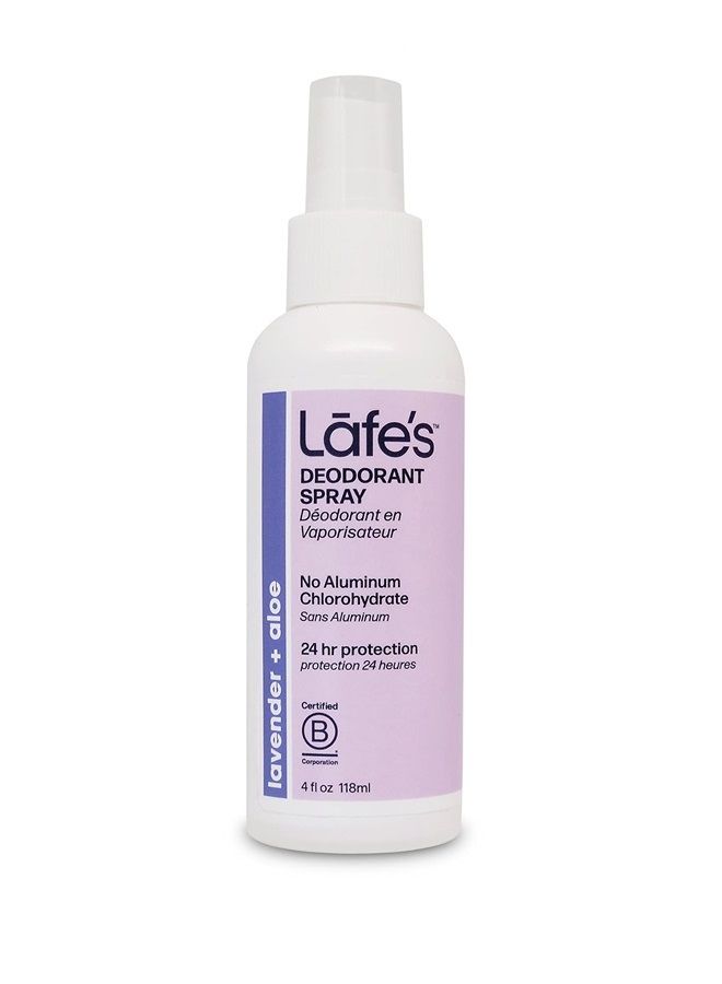 Lafe's Natural Deodorant | 3oz Roll On & 4oz Spray Aluminum Free Natural Deodorant for Women & Men | Paraben Free & Baking Soda Free with 24-Hour Protection | Lavender & Aloe - Formerly Soothe | 2 Pac 