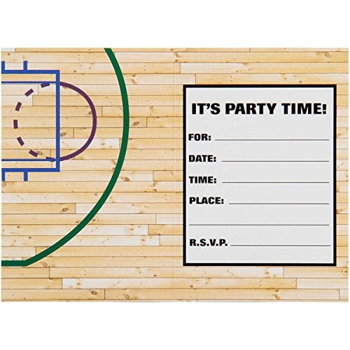 Amscan Chicago Bulls NBA Invitation & Thank You Cards (3.88" x 5.63") - Premium Multicolor Cardstock & Eye-catching Designs, Perfect For Game Day Celebrations & Themed Parties - Pack Of 16 - Image 3