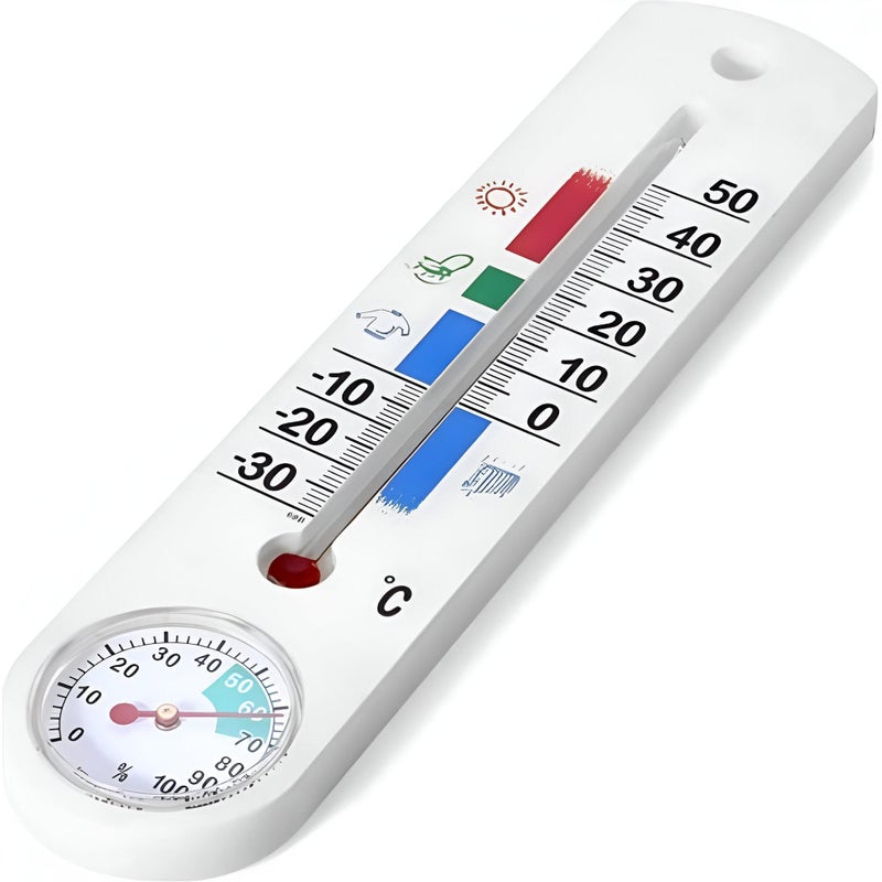 Home Temperature Monitor - Indoor Wall Mounted Thermometer with High Accuracy, Ideal for Bathroom, Living Room, Kids Room, Provides Accurate Temperature Readings (1 Thermometer) - Image 1