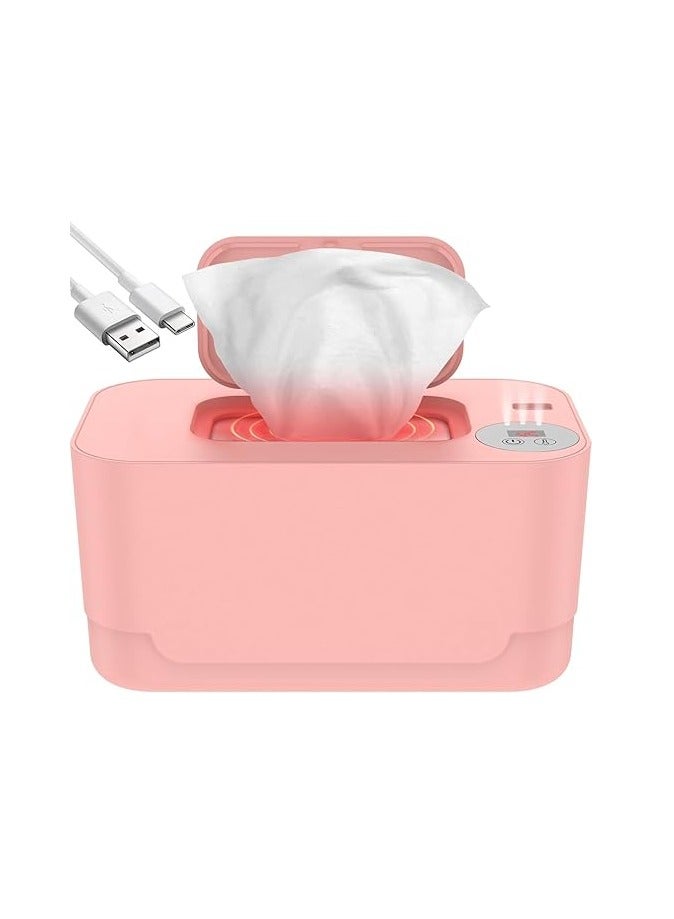 Baby Wipe Warmer, Thermostat Baby Wipe Heater, 40-55°C Adjustable Baby Wipes Dispenser Warmer, Wet Wipes Warmer Prevent Dry, USB Baby Wipe Warmer for Car Home Baby Nursery - Image 1