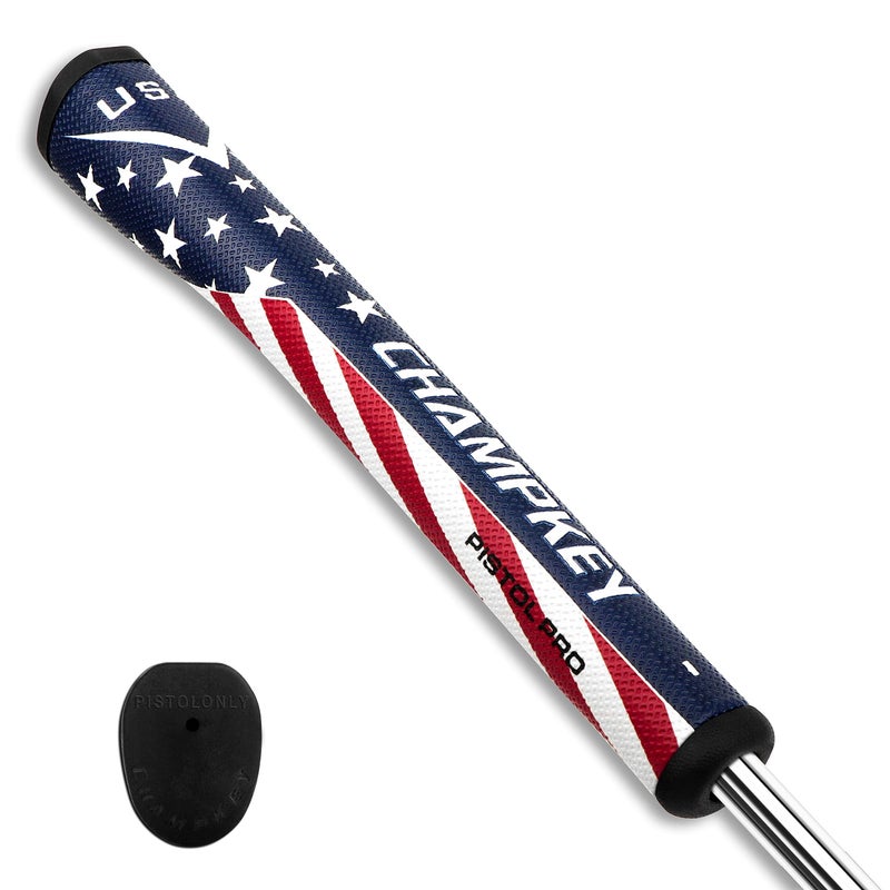 CHAMPKEY USA Pistol Golf Putter Grip | Comfortable Polyurethane and Lightweight Putter Grips (Midsize) - Image 1