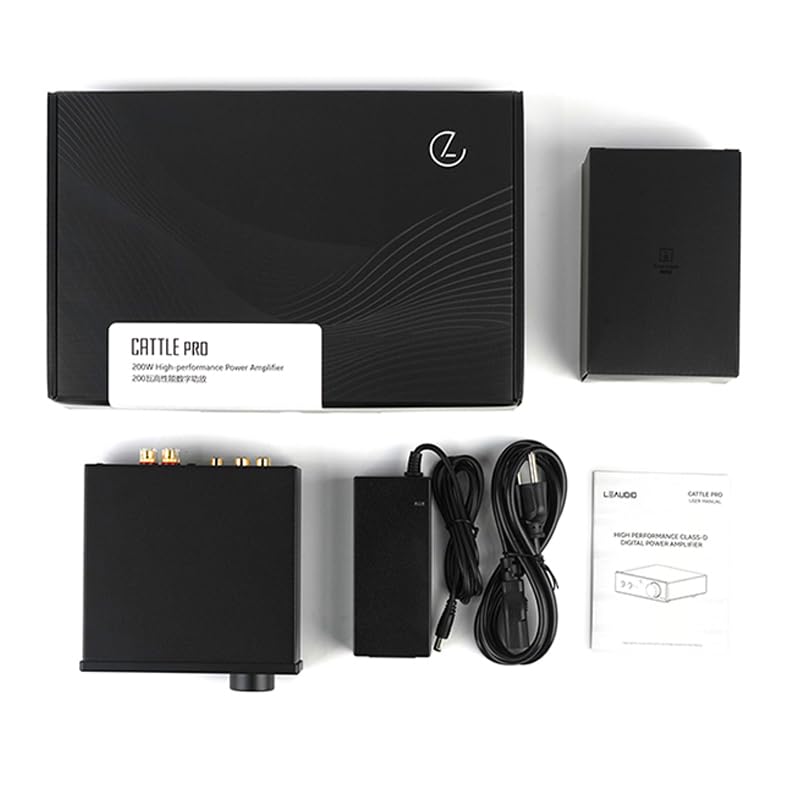 LEAUDIO Cattle PRO High Performance Class D Power Amplifier Two RCA inputs 2.1 subwoofer TPA3255 - Image 5