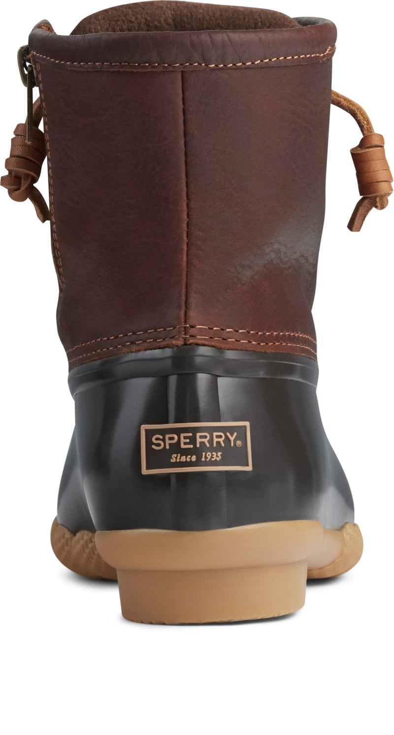 Sperry Womens Saltwater Boots, Tan/Dk Brown, 7 - Image 4
