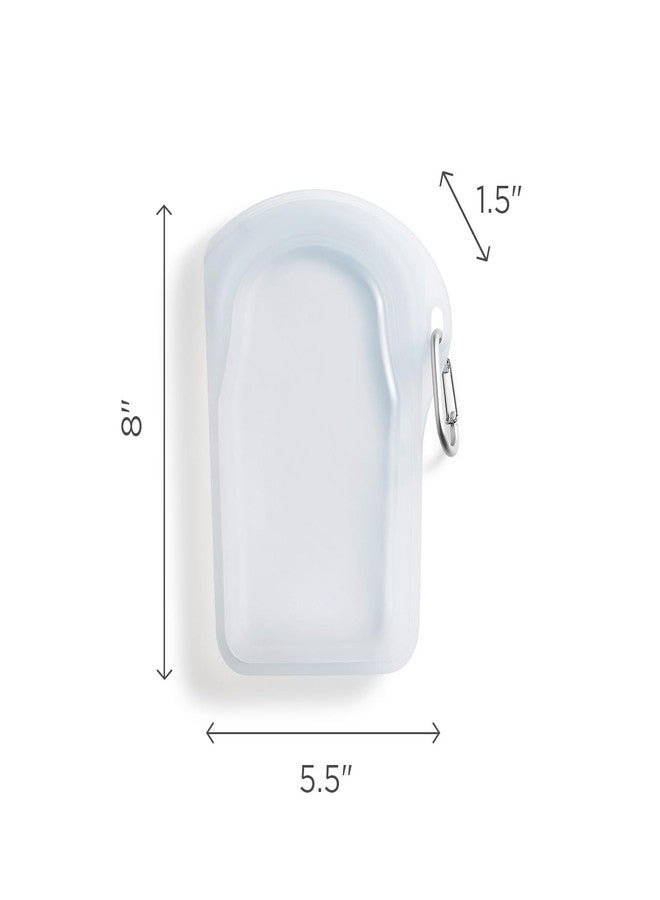 ستاشر حقيبة تخزين طعام قابلة لإعادة الاستخدام من السيليكون الممتاز من ستاشر، بتصميم شلال، آمنة للاستخدام في الميكروويف وغسالة الصحون والفرن والفريزر، خالية من مادة BPA، مانعة للتسرب، صديقة للبيئة، سعة 18 أونصة - Image 5